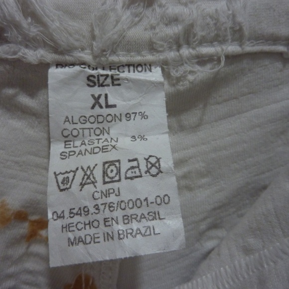 VINTAGE Y2K RIO COLLECTION WHITE WOMENS STACKED STRETCH PANTS LEGGING SIZE XL - Picture 6 of 9